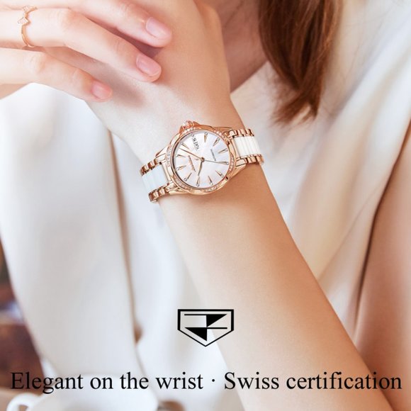 Women Mechanical Watch Rose Gold Stainless